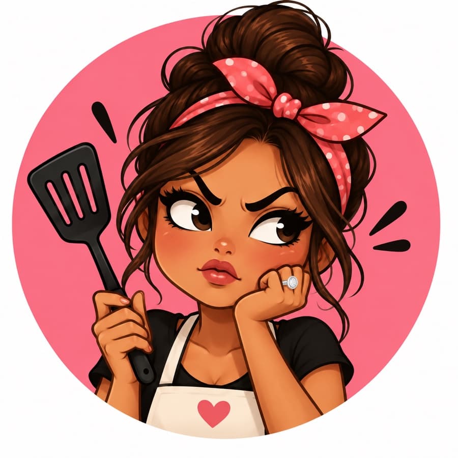 The Hangry Wife — illustrated character logo