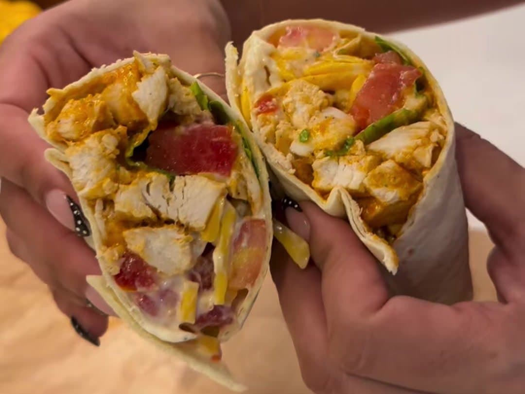 Buffalo Chicken Wrap with Buttermilk Ranch β finished dish