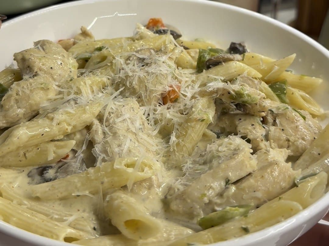 Cajun Chicken Pasta — finished dish