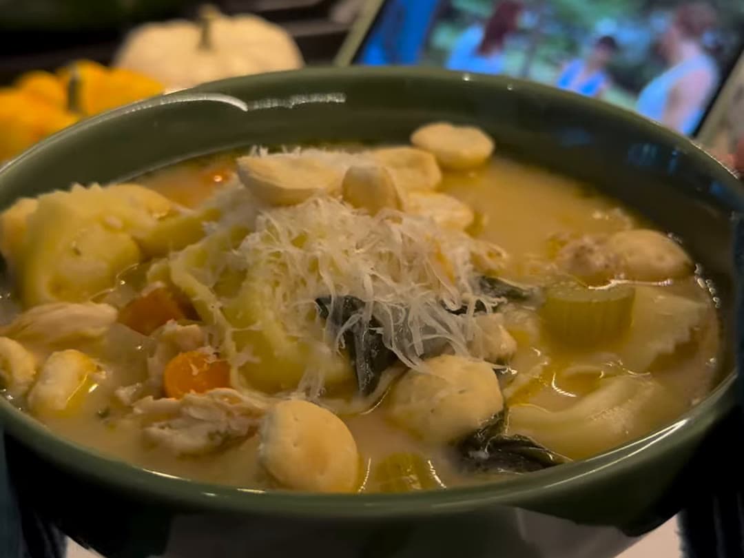 Harvest Chicken Tortellini Soup — finished dish